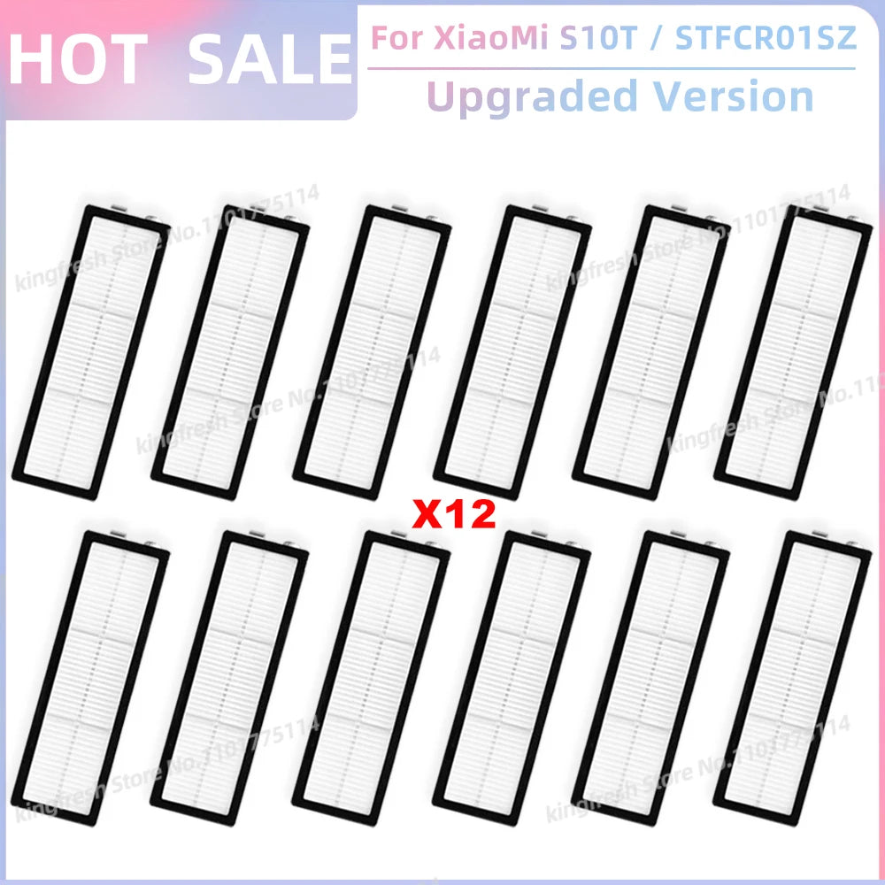 Compatible For XiaoMi Robot Vacuum S10T STFCR01SZ Replacement Spare Parts Accessories Roller Side Brush Hepa Filter Mop Cloth