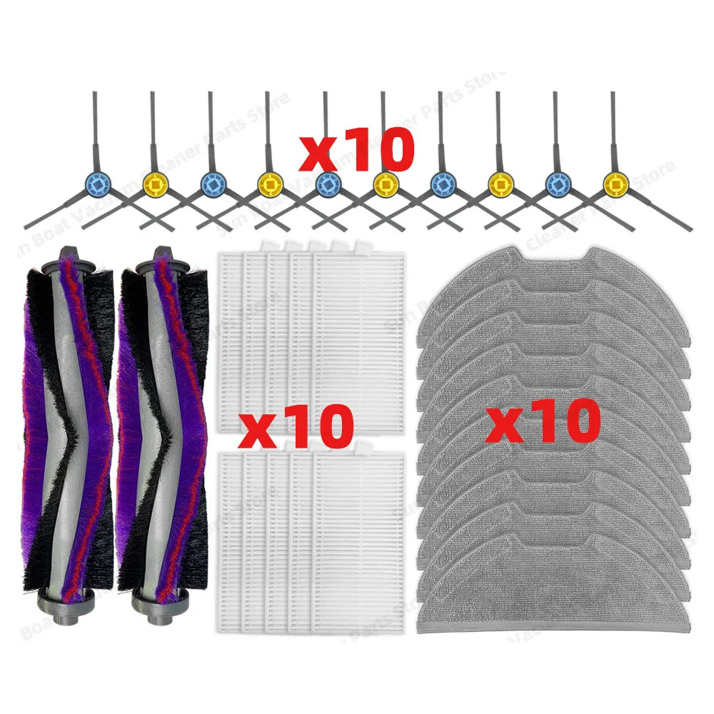 Compatible for Eureka E10s Robot Replacement Main Side Brush