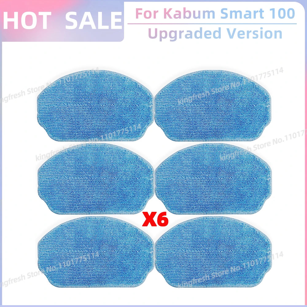 Fit For ( Kabum Smart 100 KBSF007 Nedis WIFIVCR001CBK Nedis WIFIVCB01 ) Vacuum Parts Side Brush FIlter Mop Cloth Rubber Strip