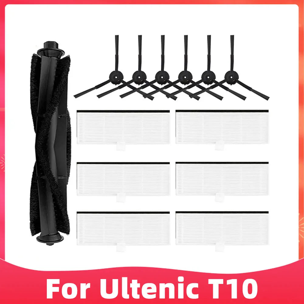 Fit For Ultenic T10 Self-Empty Robot Vacuum Replacement Spare Parts Accessories Main Brush Side Brush Hepa Filter Mop Dust Bag