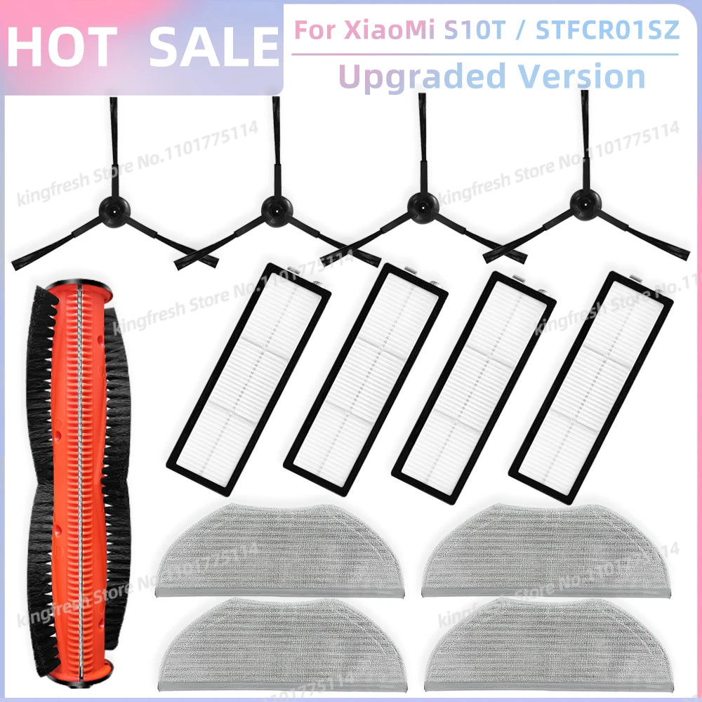 Compatible For XiaoMi Robot Vacuum S10T STFCR01SZ Replacement Spare Parts Accessories Roller Side Brush Hepa Filter Mop Cloth