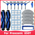 Fit for Proscenic 850T / 850P Roller Side Brush Hepa Filter 