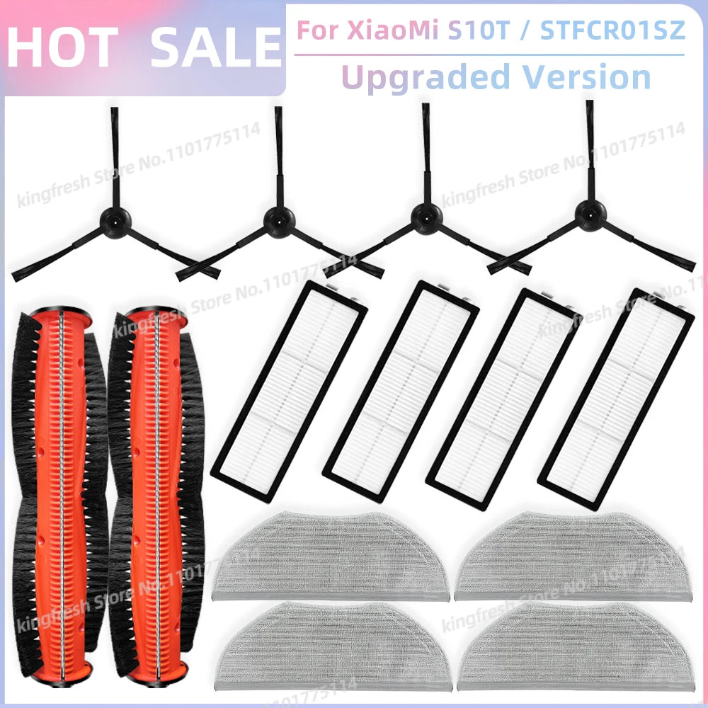 Compatible For XiaoMi Robot Vacuum S10T STFCR01SZ Replacement Spare Parts Accessories Roller Side Brush Hepa Filter Mop Cloth