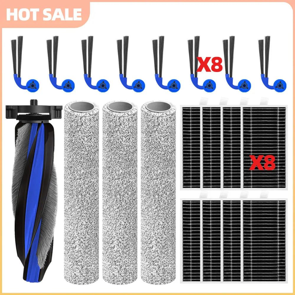 Fit For ECOVACS Deebot X12 OmniCyclone /X12S OmniCyclone Main Side Brush Filter Roller Mop Handle Replacement Accessories