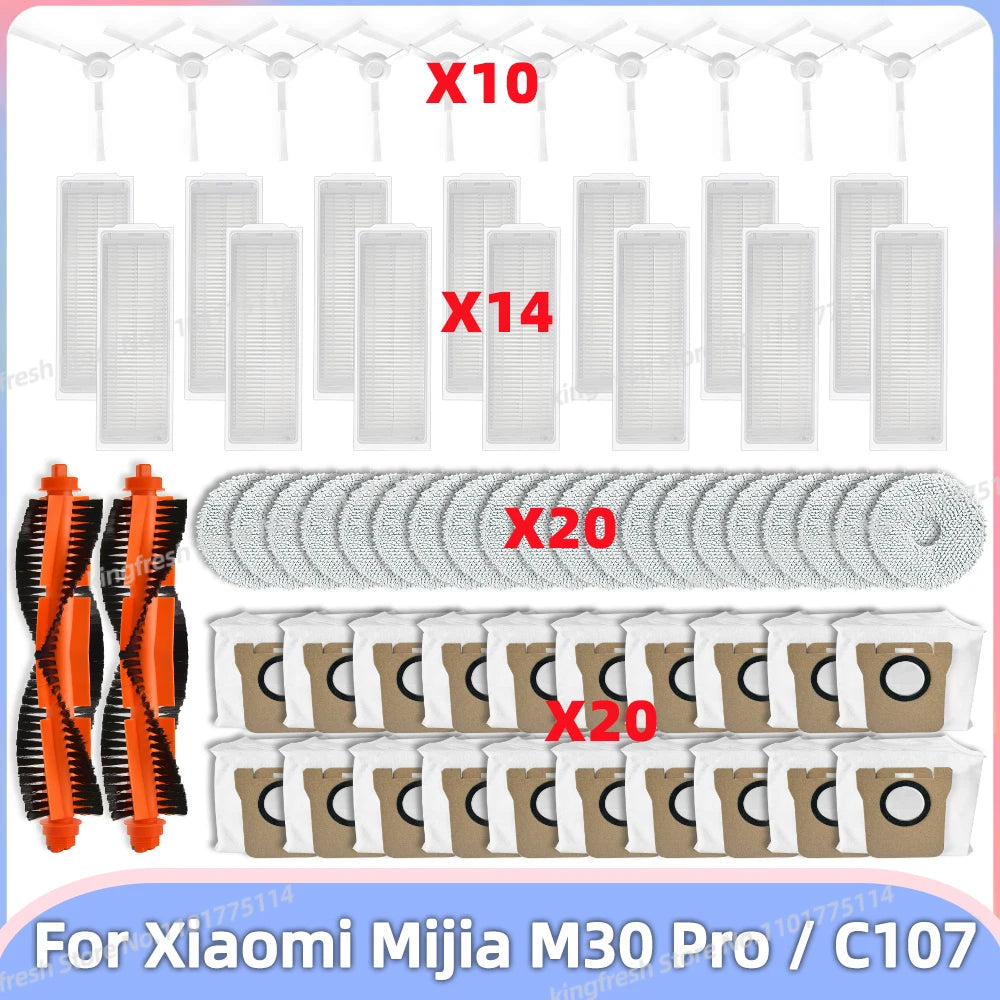 Fit For Xiaomi Mijia M30 Pro /C107 Robot Vacuum Parts Roller