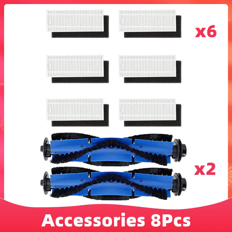 Replacement For Cecotec Conga 1090 1790 Titanium Ultra Robot Vacuum Spare Parts Accessories Main Side Brush Hepa Filter Mop Rag