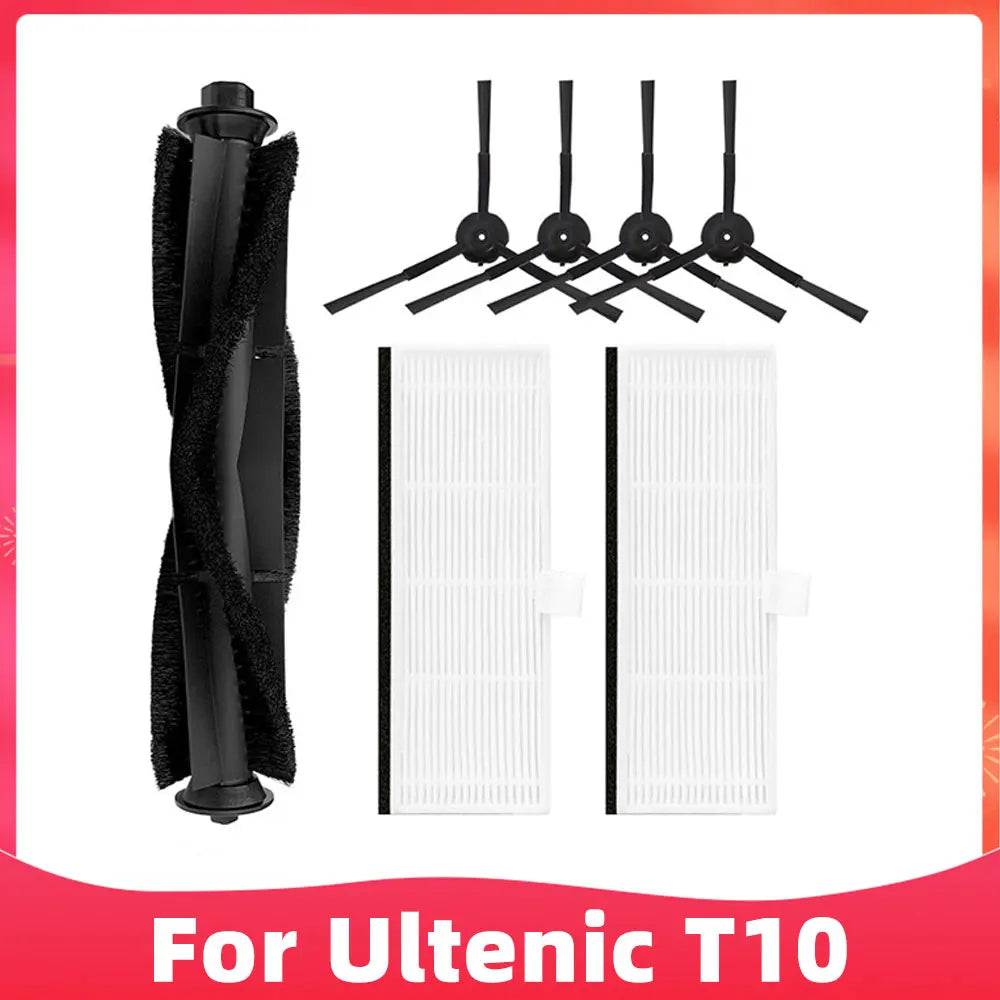 Fit For Ultenic T10 Self-Empty Robot Vacuum Replacement Spare Parts Accessories Main Brush Side Brush Hepa Filter Mop Dust Bag