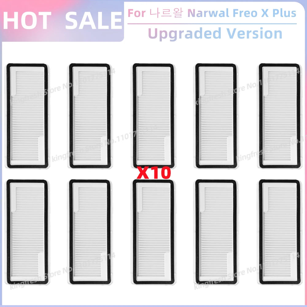 Fit For 나르왈 Narwal Freo X Plus Robot Vacuum Parts Main Roller Side Brush Hepa Filter Mop Pad Dust Bag Replacement Accessories