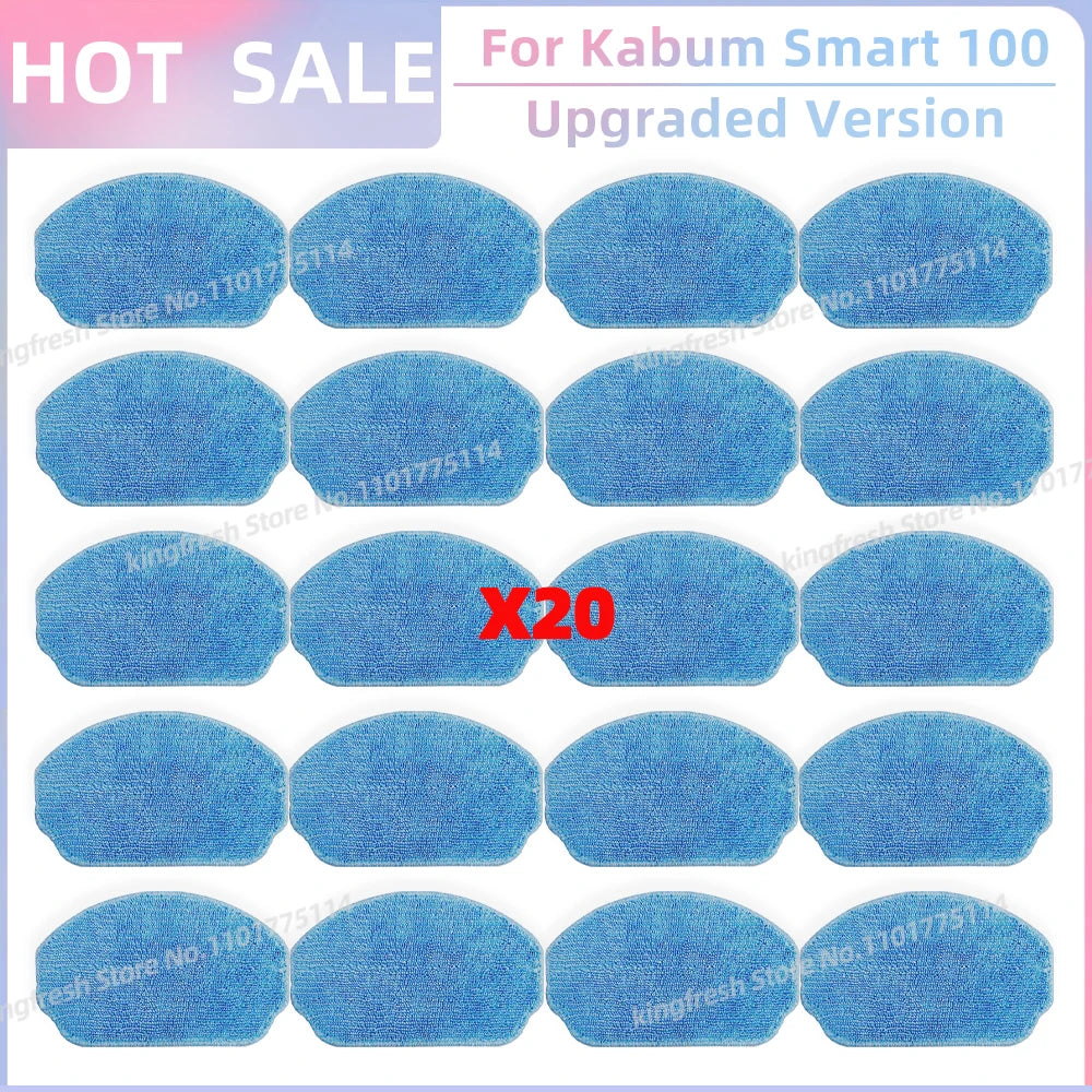 Fit For ( Kabum Smart 100 KBSF007 Nedis WIFIVCR001CBK Nedis WIFIVCB01 ) Vacuum Parts Side Brush FIlter Mop Cloth Rubber Strip