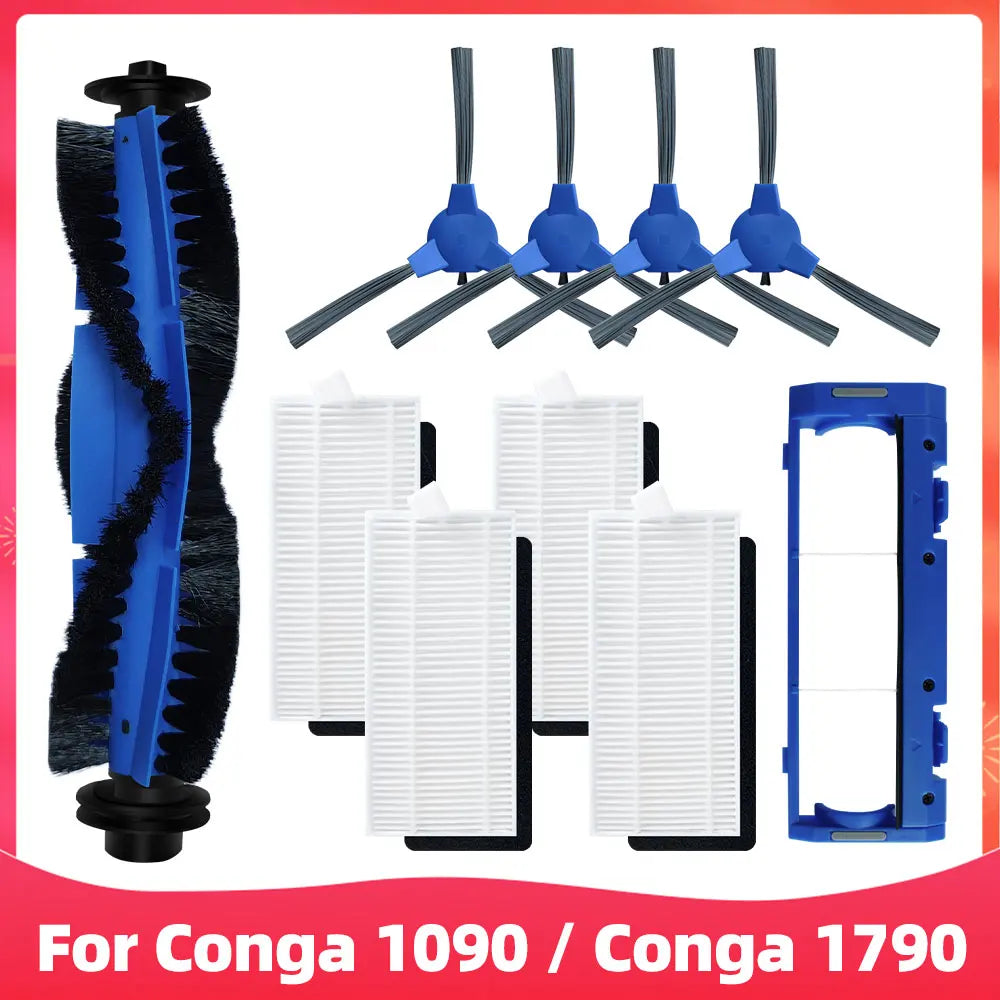 Replacement For Cecotec Conga 1090 1790 Titanium Ultra Robot Vacuum Spare Parts Accessories Main Side Brush Hepa Filter Mop Rag