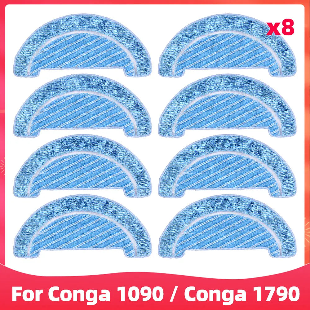 Replacement For Cecotec Conga 1090 1790 Titanium Ultra Robot Vacuum Spare Parts Accessories Main Side Brush Hepa Filter Mop Rag