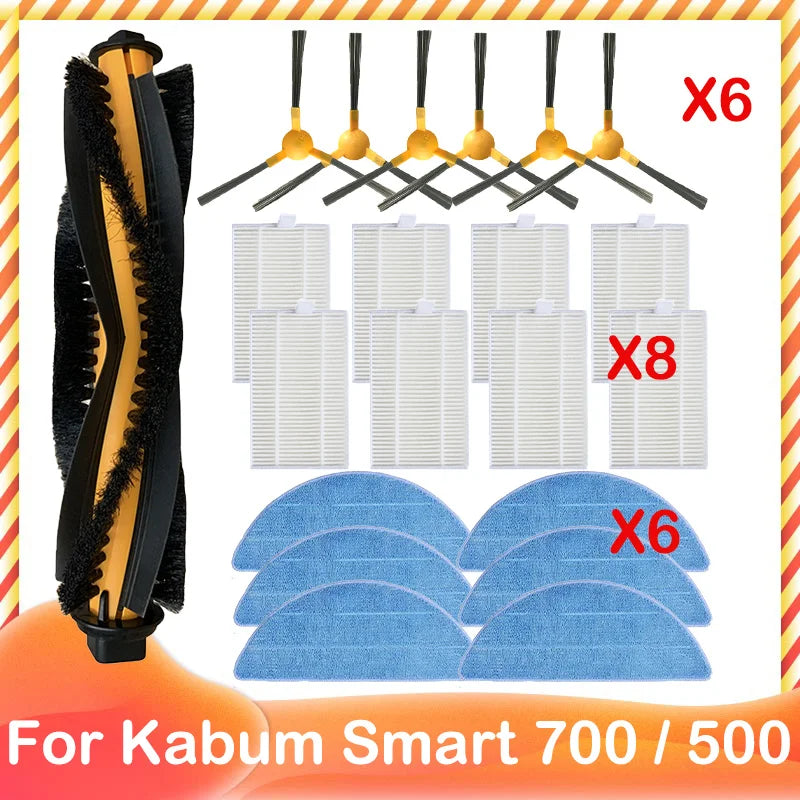 Compatible For Kabum Smart 700 / 500 / Blaupunkt Bluebot XBOOST / XPRO Main Side Brush Hepa Filter Mop Cloth Accessories Parts