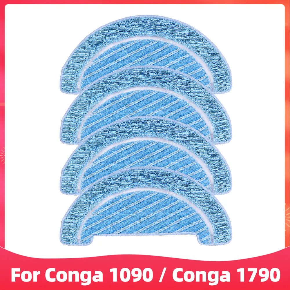 Replacement For Cecotec Conga 1090 1790 Titanium Ultra Robot Vacuum Spare Parts Accessories Main Side Brush Hepa Filter Mop Rag