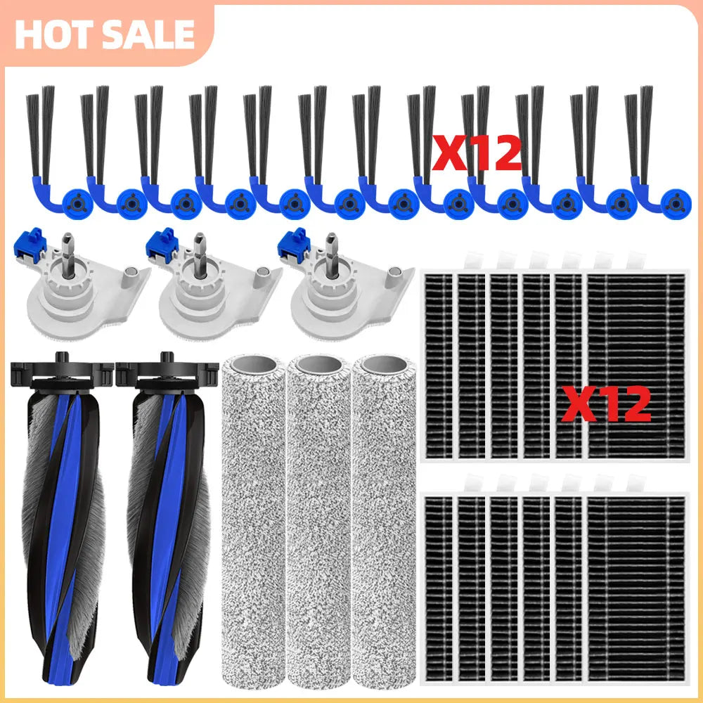 Fit For ECOVACS Deebot X12 OmniCyclone /X12S OmniCyclone Main Side Brush Filter Roller Mop Handle Replacement Accessories