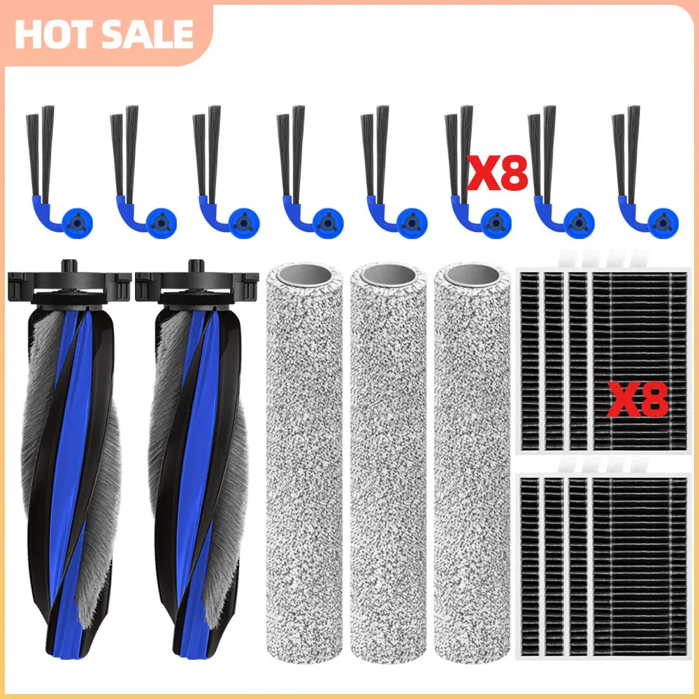 Fit For ECOVACS Deebot X12 OmniCyclone /X12S OmniCyclone Main Side Brush Filter Roller Mop Handle Replacement Accessories