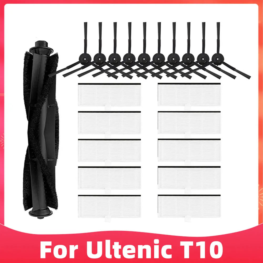 Fit For Ultenic T10 Self-Empty Robot Vacuum Replacement Spare Parts Accessories Main Brush Side Brush Hepa Filter Mop Dust Bag