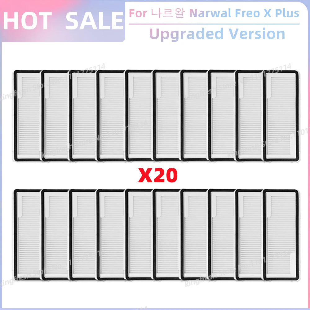 Fit For 나르왈 Narwal Freo X Plus Robot Vacuum Parts Main Roller Side Brush Hepa Filter Mop Pad Dust Bag Replacement Accessories