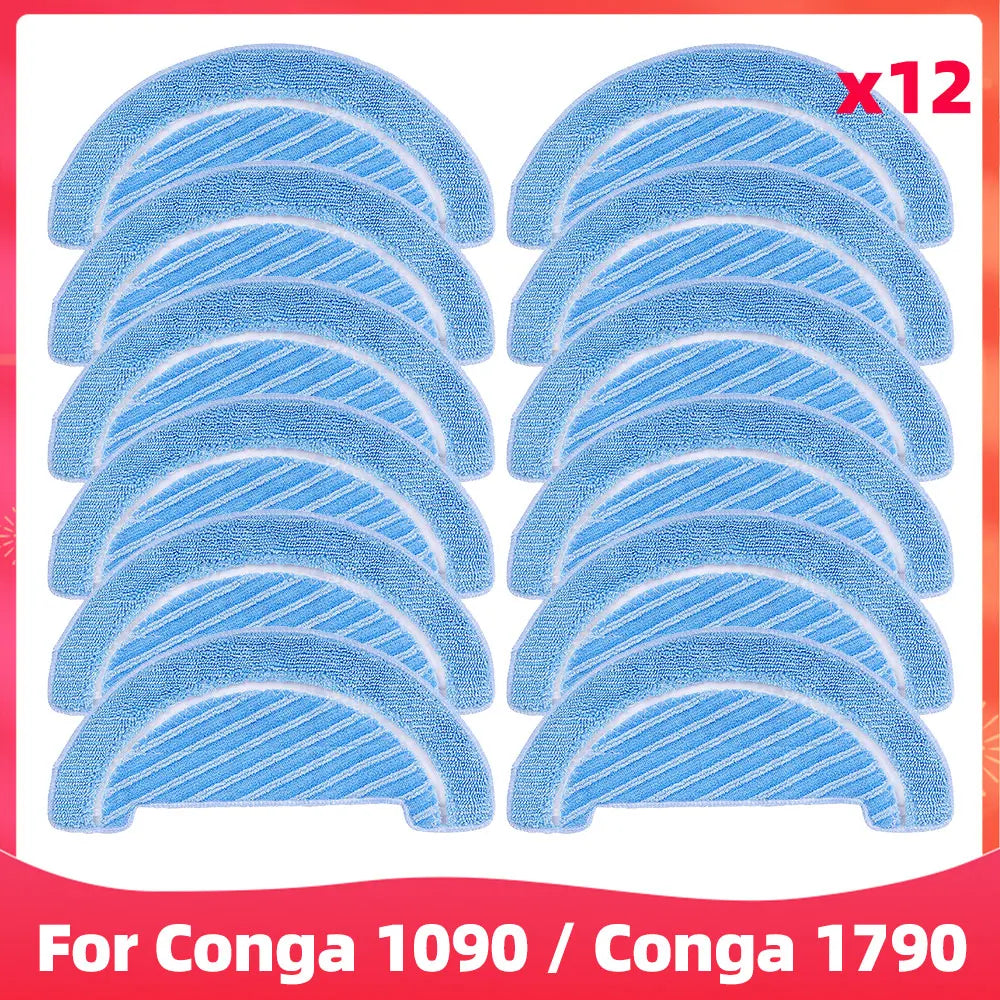 Replacement For Cecotec Conga 1090 1790 Titanium Ultra Robot Vacuum Spare Parts Accessories Main Side Brush Hepa Filter Mop Rag
