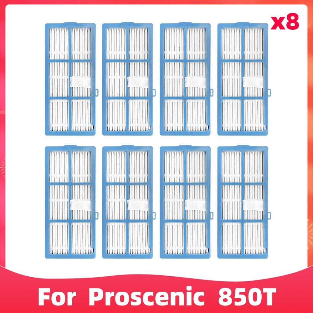 Fit for Proscenic 850T / 850P Roller Side Brush Hepa Filter Mop Rag Robot Vacuum Cleaner Spare Parts Accessories Kit