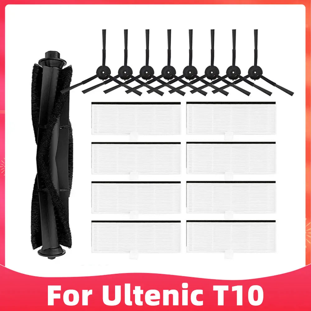 Fit For Ultenic T10 Self-Empty Robot Vacuum Replacement Spare Parts Accessories Main Brush Side Brush Hepa Filter Mop Dust Bag