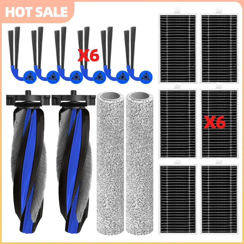 Fit For ECOVACS Deebot X12 OmniCyclone /X12S OmniCyclone Main Side Brush Filter Roller Mop Handle Replacement Accessories