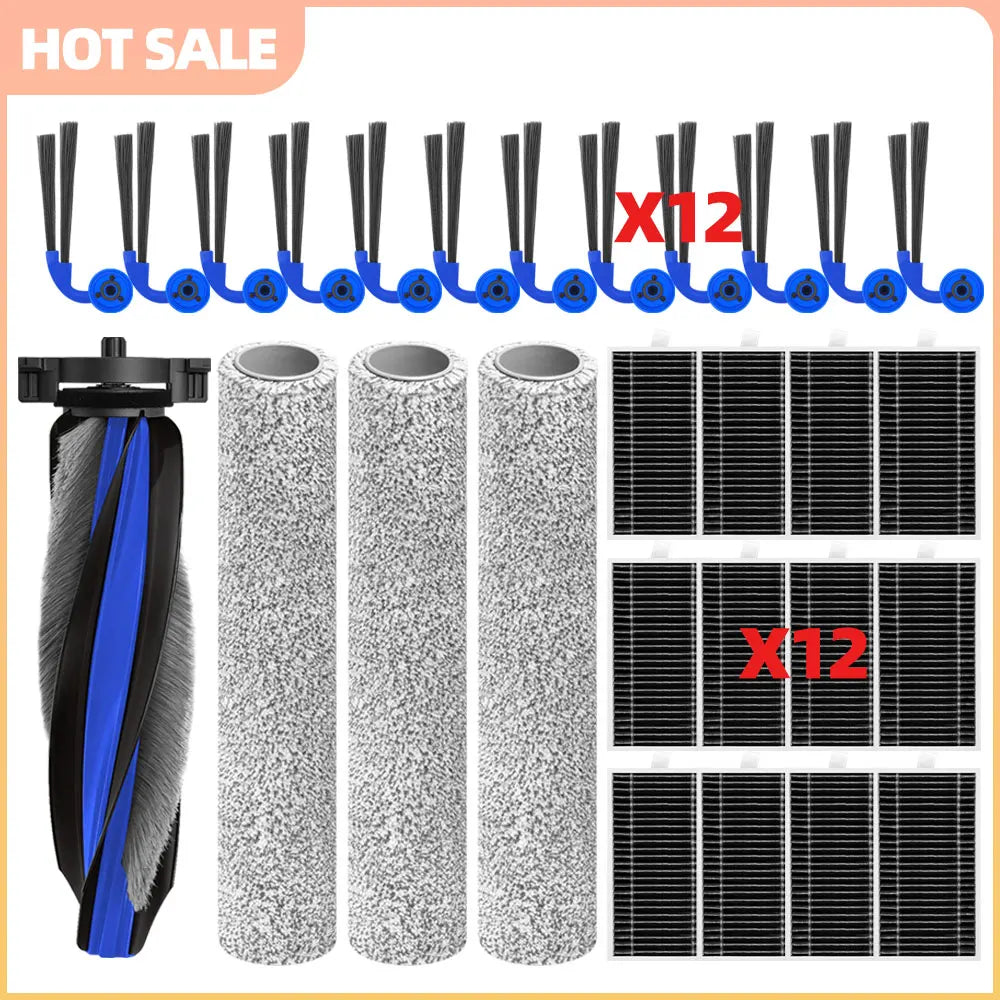 Fit For ECOVACS Deebot X12 OmniCyclone /X12S OmniCyclone Main Side Brush Filter Roller Mop Handle Replacement Accessories