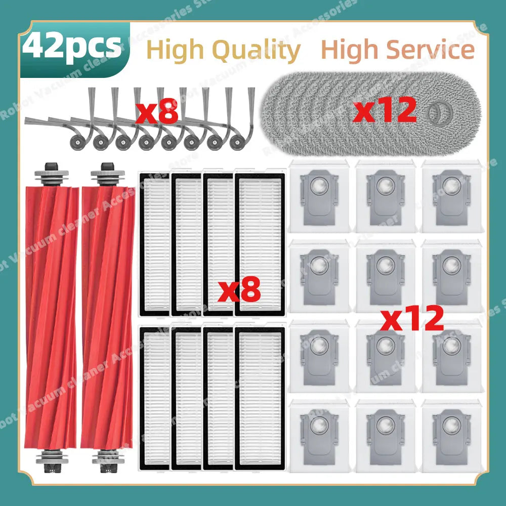 Fit For Roborock QR 798 / QR 598 / QV 35A / QV 35S / Qrevo L / Qrevo L Pro / Qrevo S Pro Parts Main Side Brush Filter Cloth Bag