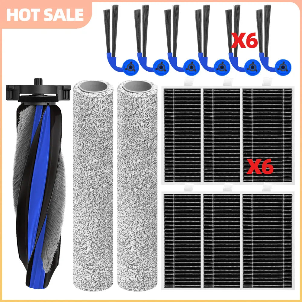 Fit For ECOVACS Deebot X12 OmniCyclone /X12S OmniCyclone Main Side Brush Filter Roller Mop Handle Replacement Accessories