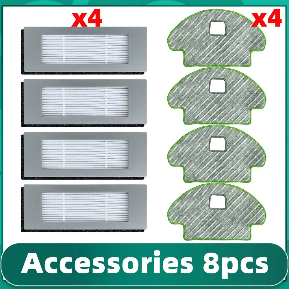 For iRobot Roomba Combo 111 / 113 R113840 Main Side Brush Hepa Filter Mop Cloths Replacement Part Robot Vacuum Accessory