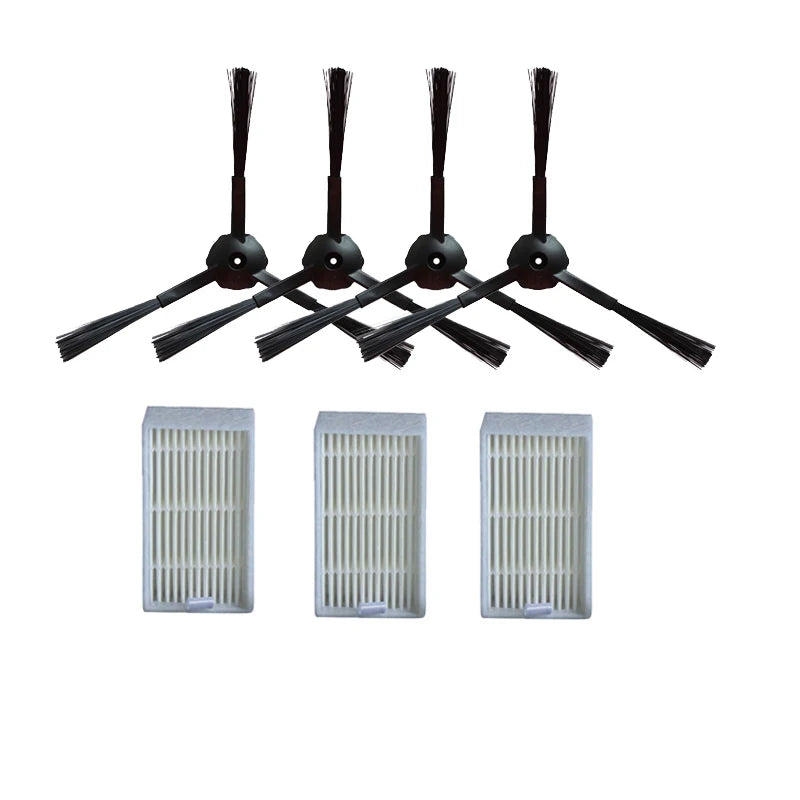 6PCS Sponge Hepa Filter 4PCS Side Brush Robot Vacuum Cleaner Parts For Chuwi Ilife V55 V50 V5 V5s V3 V3s V50 Pro X5 Accessories