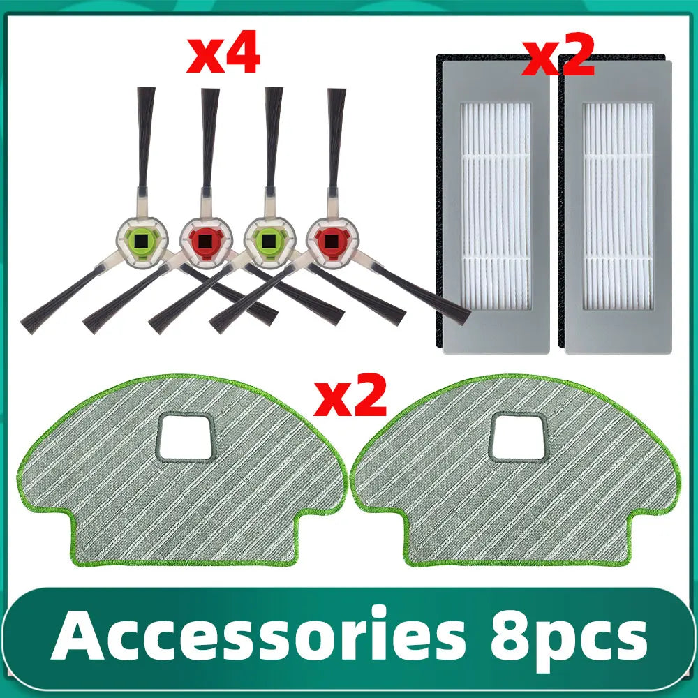 For iRobot Roomba Combo 111 / 113 R113840 Main Side Brush Hepa Filter Mop Cloths Replacement Part Robot Vacuum Accessory