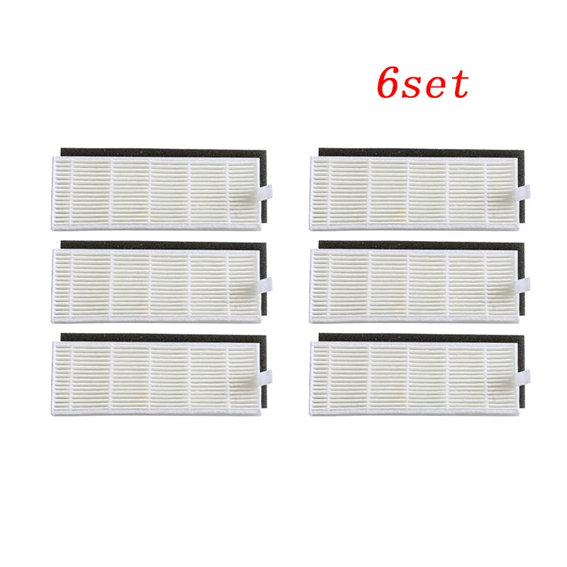 4set of HEPA filter filter cotton for new products ilife A4s A6 A4 A40 /Ecovas DN621 X620 robot replacement filter vacuum