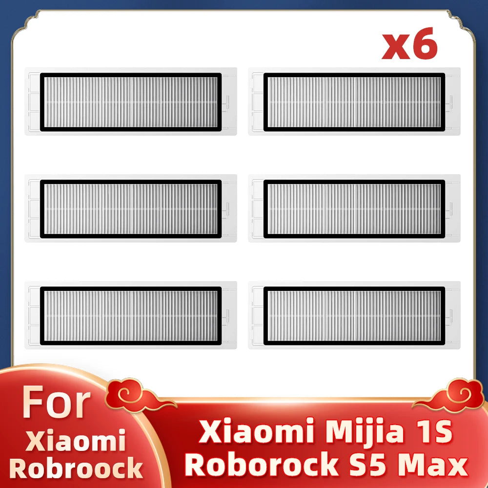 Fit For Xiaomi Mi Robot Vacuum Cleaner 1 / 1S SDJQR01RR SDJQR02RR Roborock E2 E3 E4 E5 S4 Max S5 Main Side Brush Filter