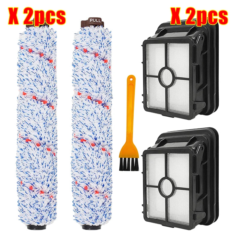 Hepa Filter Pet Roll Brush Accessories Spare Parts For Bissell Crosswave 1868 1785 Series 17132 Robot Vacuum Cleaner Replacement