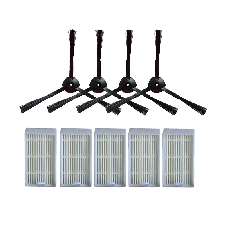 6PCS Sponge Hepa Filter 4PCS Side Brush Robot Vacuum Cleaner Parts For Chuwi Ilife V55 V50 V5 V5s V3 V3s V50 Pro X5 Accessories