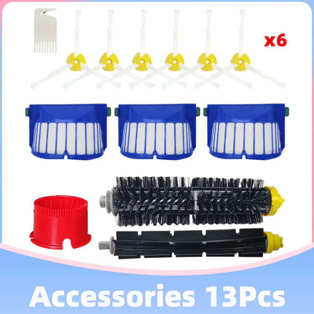 Fit For iRobot Roomba Serie 600 605 614 620 660 630 631 650 651 655 660 671 680 691 692 694 697 698 585 595 Parts Filter Brush