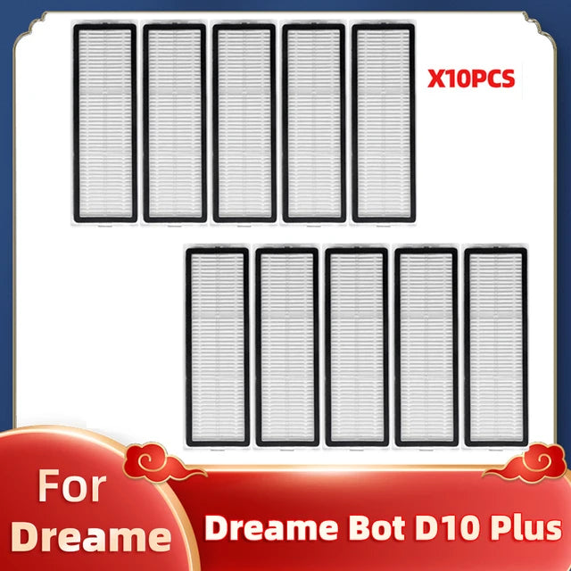Replacement For Xiaomi Dreame Bot D10 Plus RLS3D Robot Vacuum Cleaner Main Brush Side Brush Hepa Filter Mop Dust Bag Spare Parts