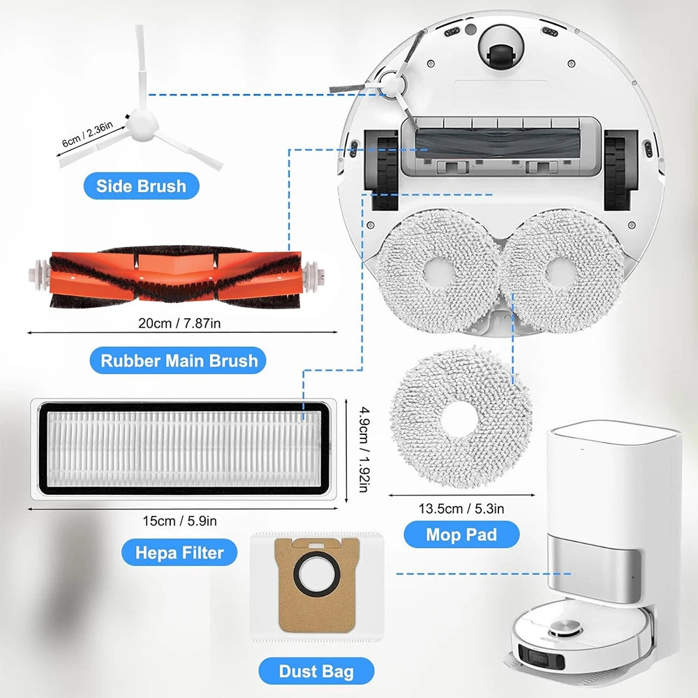 For Xiaomi Robot Vacuum X20+ X10+ X20 Plus X10 Plus Parts Ma