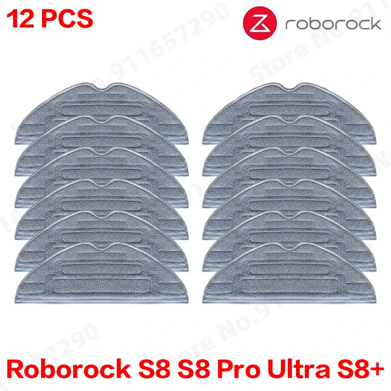 Roborock S8 Pro Ultra S8+ Robot Vacuum Spare Parts Mop Cloths Main Side Brushes HEPA Filters Dust Bags Accessories