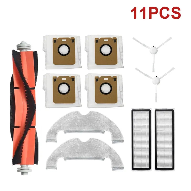 Accessories Dreame Bot D10 Plus RLS3D Robot Vacuum Cleaner Hepa Filter Mop Main Side Brush Dust Bag Replacement Parts
