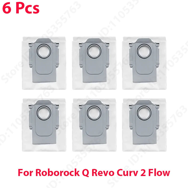 Original Roborock Q Revo Curv 2 Flow Filter Main / Side Brush Roller Mop Dust Bag Robot Vacuum Cleaner Parts