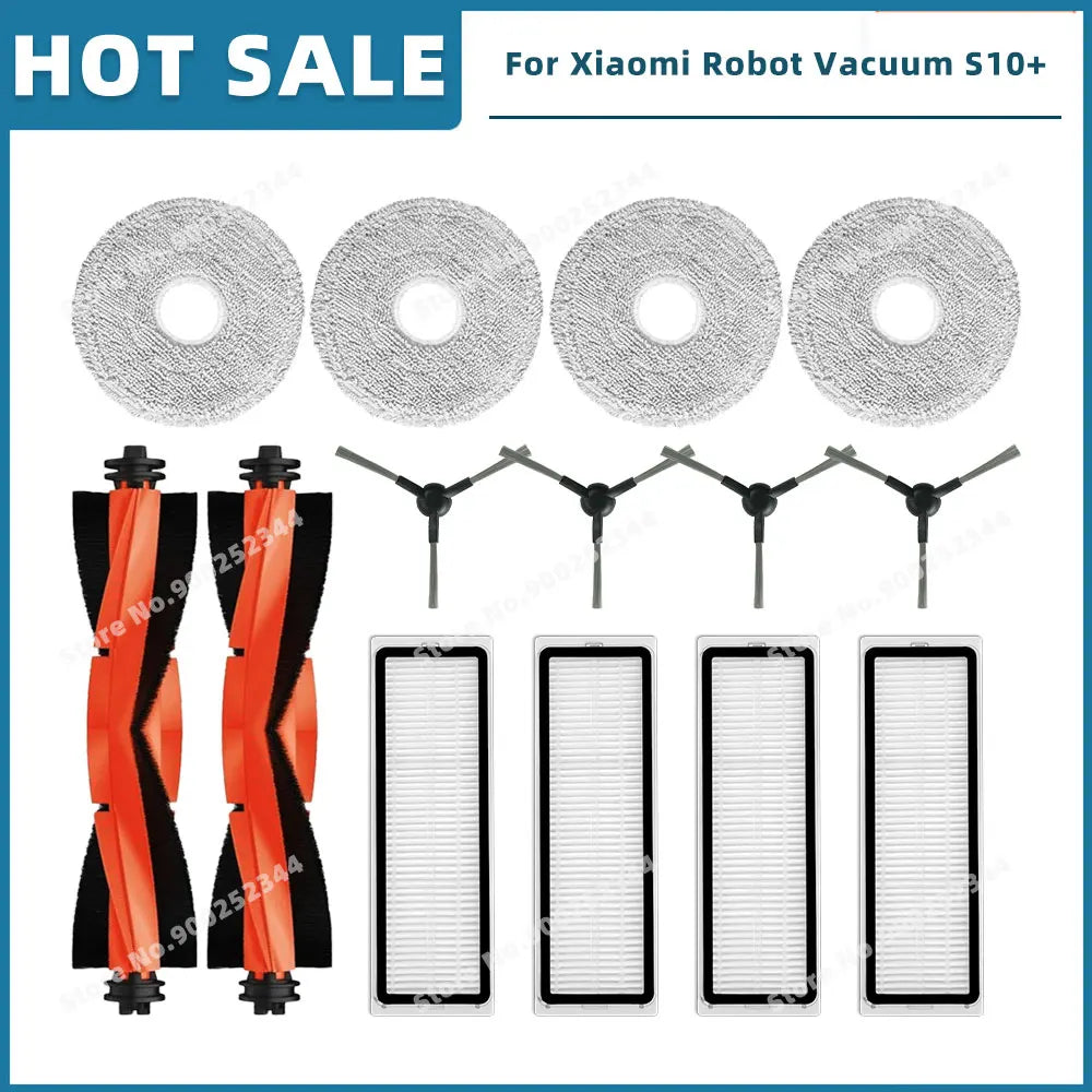 Compatible For Xiaomi Robot Vacuum S20+ / S10 Plus / B108GL / B105 / B108CN B113CN Parts Accessories Filter Main Side Brush Mop