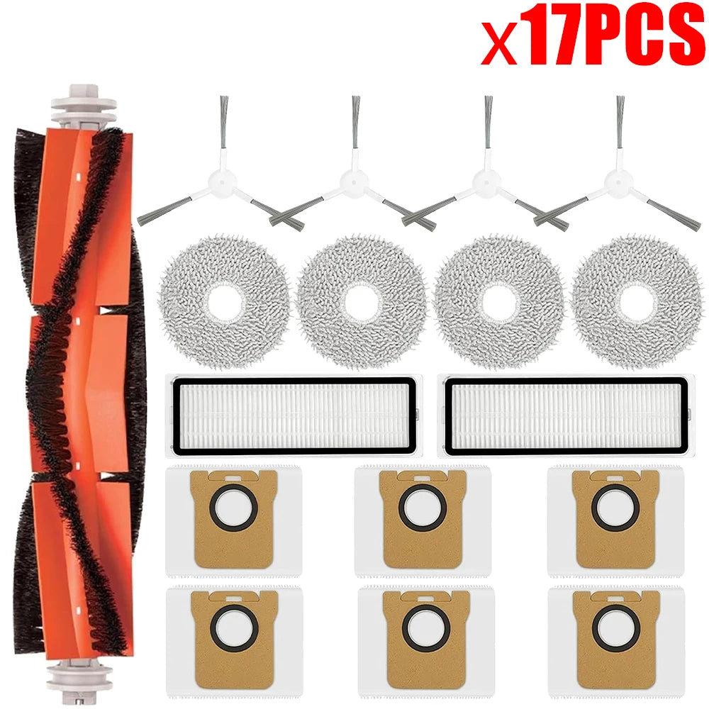 For Xiaomi Robot Vacuum X20+ X10+ X20 Plus X10 Plus Parts Main Side Brush Hepa Filter Mop Cloth Dust Bag Replacement