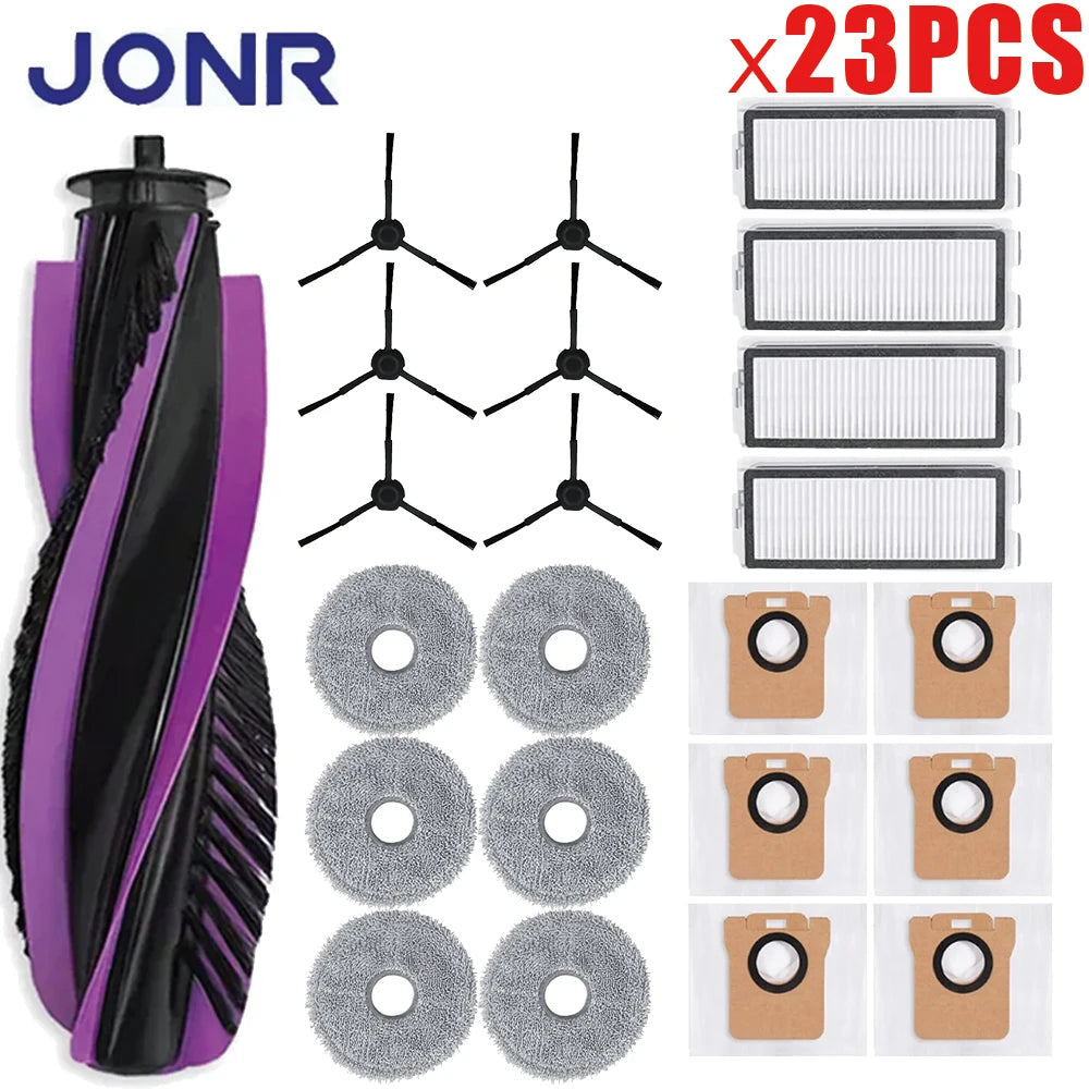 Spare Parts For JONR P20 PRO/T5 Pro Robot Vacuum Cleaner Main Side Brush Hepa Filter Mop Cloth Mop Pad Dust Bag Replacement