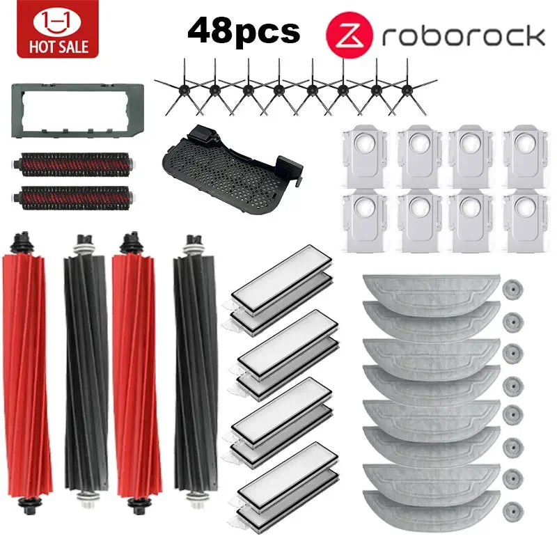 Roborock S8 Max V Ultra G20s Robot Vacuum Cleaner Accessories Mop Choth Vacuum Bags Side Brush Filter Replaceable Spare Parts