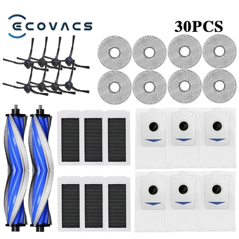 Ecovacs X5 OMNI / X5 PRO OMNI Robot Vaccum Replacement Parts Dust Bag Main Side Brush Filter Mop Accessories