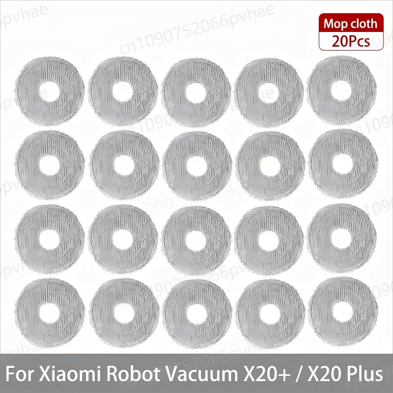 For Xiaomi Robot Vacuum X20+ / X20 Plus Parts Accessories Main Brush Side Brush Hepa Filter Mop Cloth Dust Bag Replacement Spare