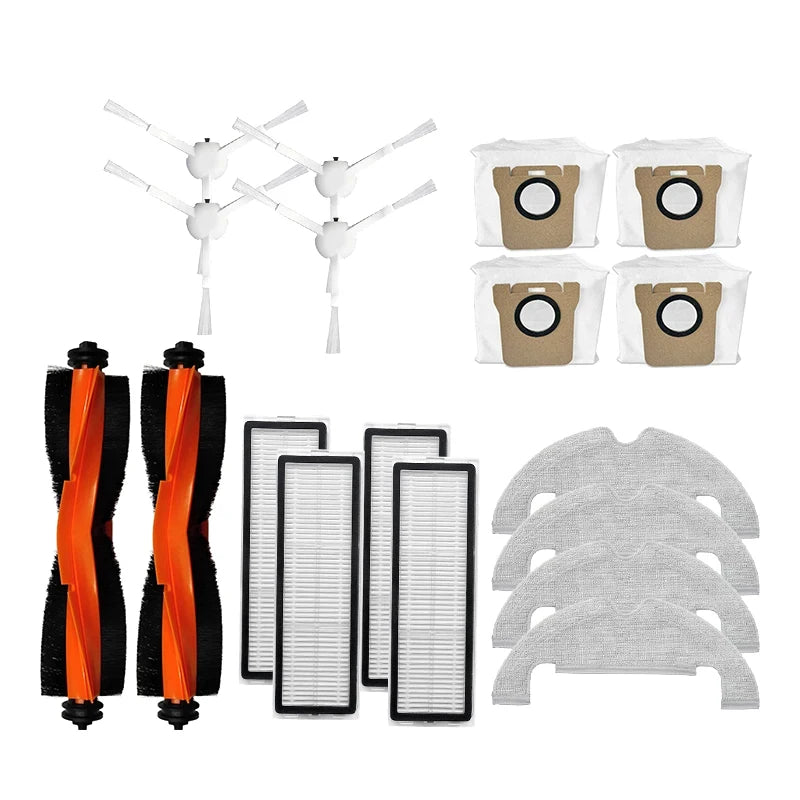 Accessories For Xiaomi Robot Vacuum X10 Robot Vacuum Cleaner Parts Replacement Main Side Brush Hepa Filter Mop Cloth Dust Bag