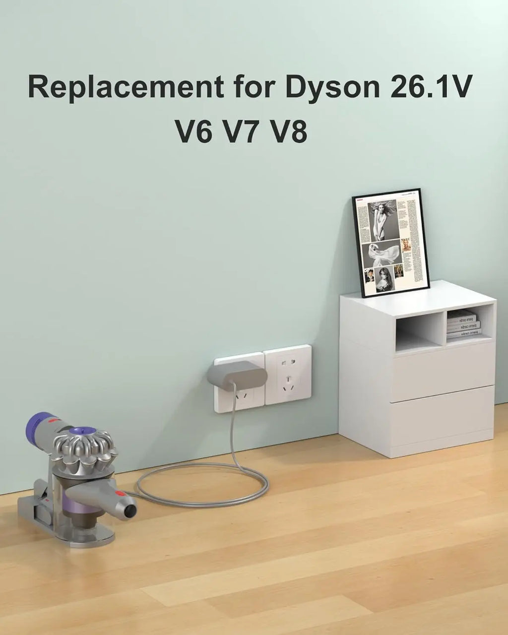 26.1V 0.78A Replacement Charger For Dyson V8 V7 V6 DC58 DC61