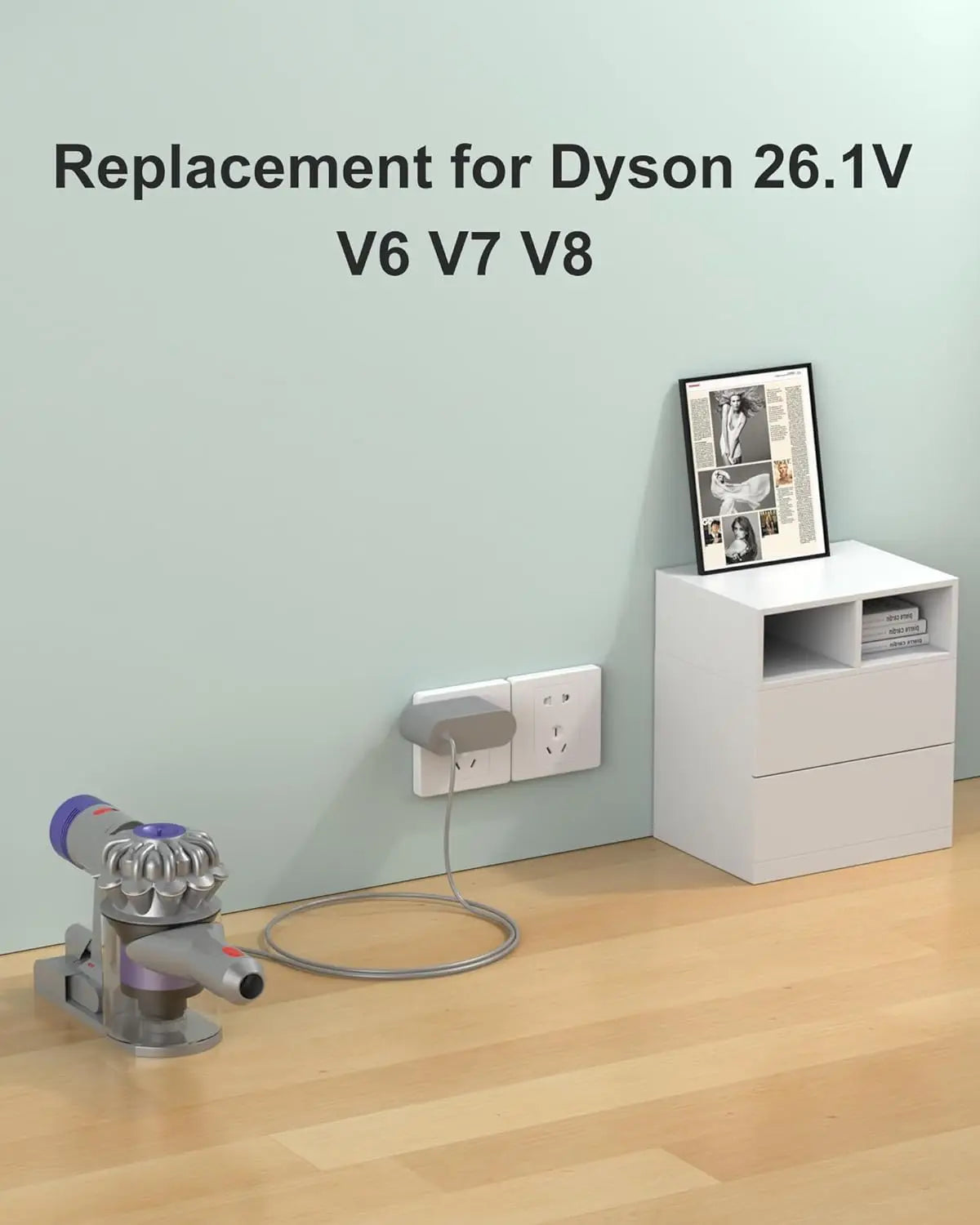 26.1V 0.78A Replacement Charger For Dyson V8 V7 V6 DC58 DC61